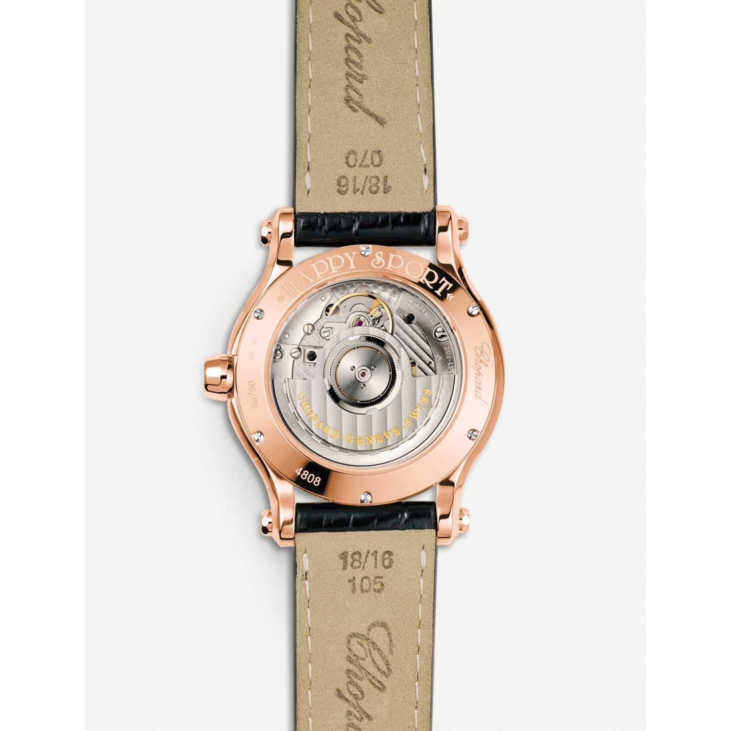Chopard Happy Sport watch 18ct rose-gold diamond 36mm, imported from the UK