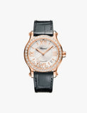 Chopard Happy Sport watch 18ct rose-gold diamond 36mm, imported from the UK