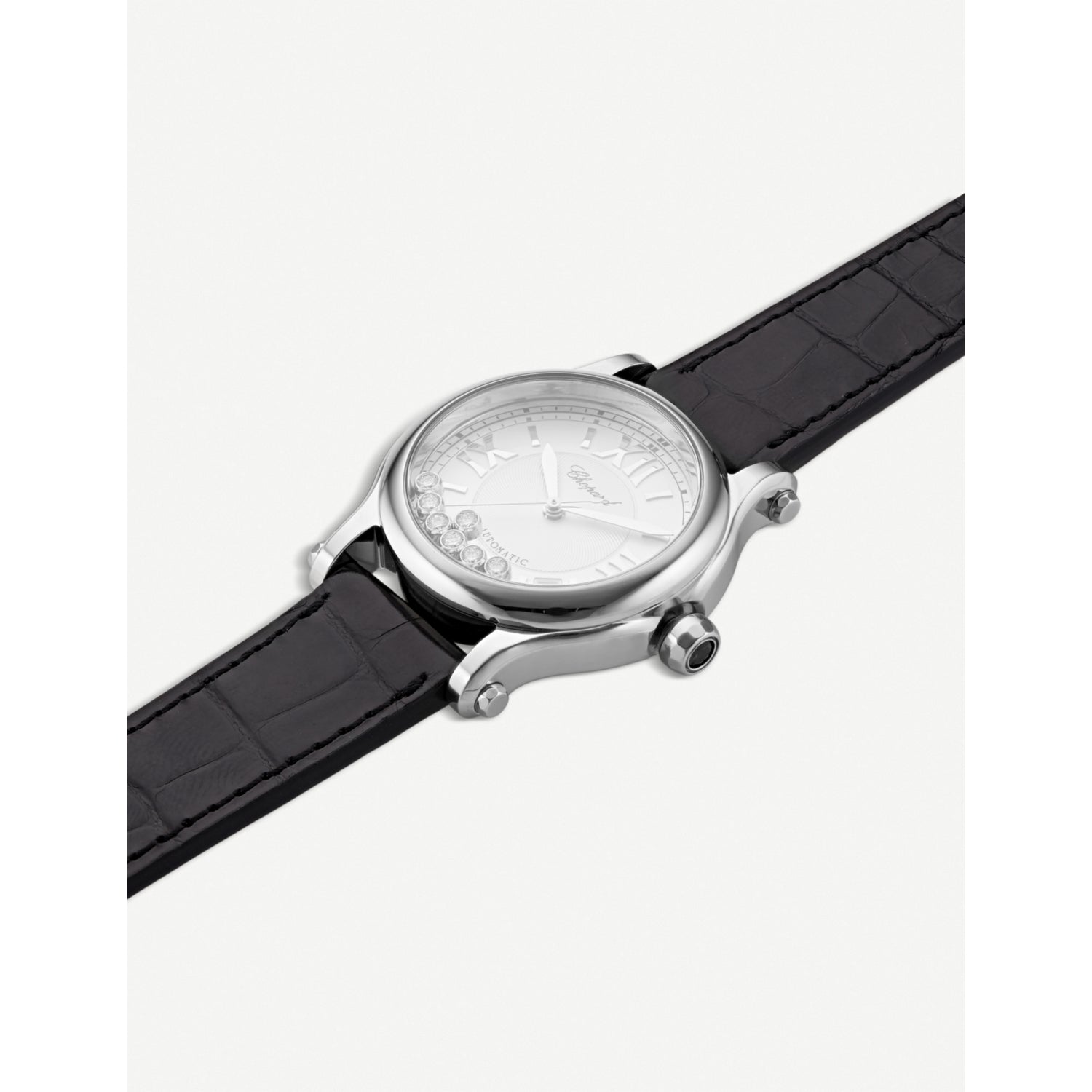 Chopard Happy Sport Medium stainless steel diamond watch 36mm - British product
