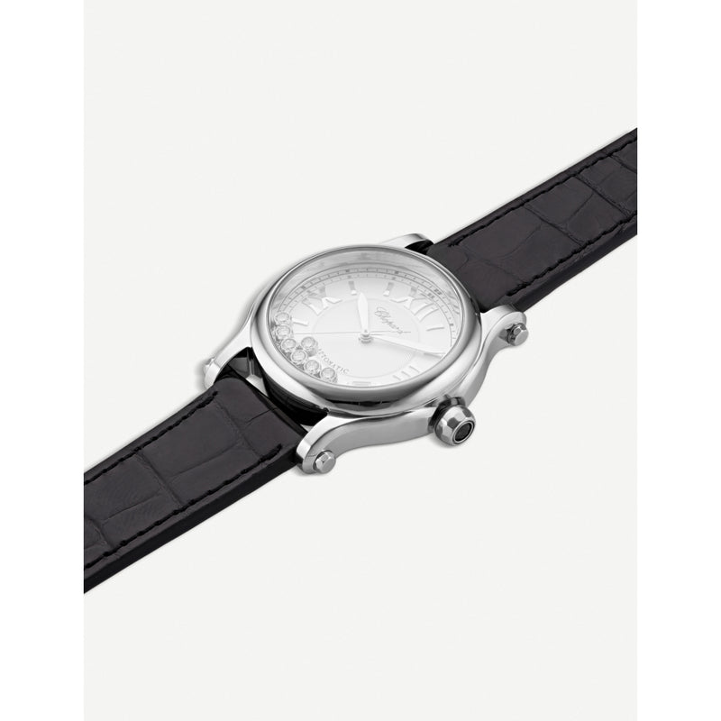 Chopard Happy Sport Medium stainless steel diamond watch 36mm - British product