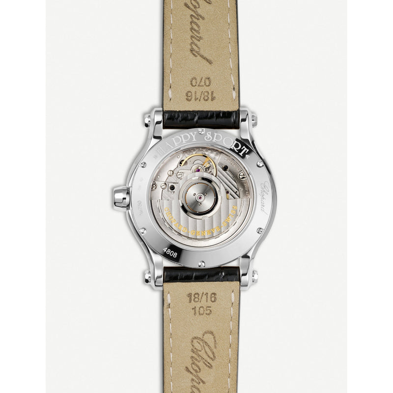 Chopard Happy Sport Medium stainless steel diamond watch 36mm - British product