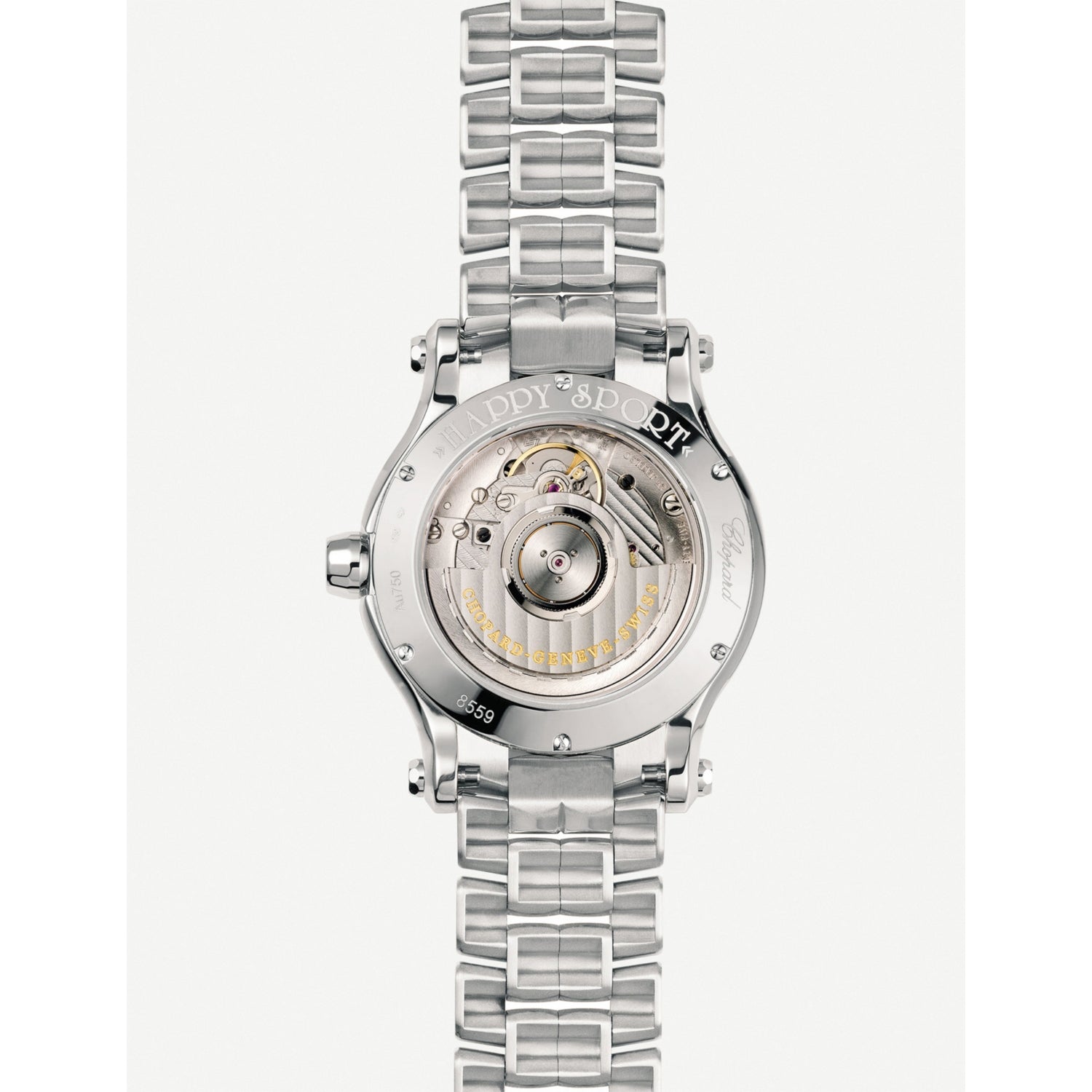 Chopard Happy Sport stainless steel and diamond watch 36mm (British brand)