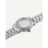 Chopard Happy Sport medium watch in stainless steel with diamonds (British brand)