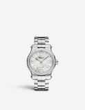 Chopard Happy Sport medium watch in stainless steel with diamonds (British brand)