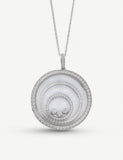 Chopard Happy Spirit 18ct white gold diamond pendant, imported from the UK