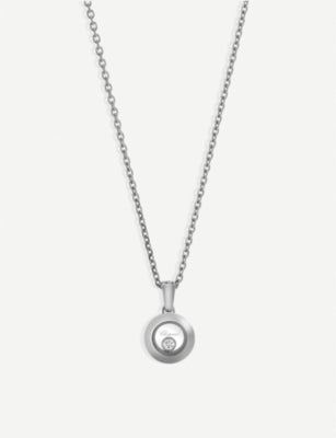 Chopard 18ct rose-gold heart pendant with diamonds (British brand)