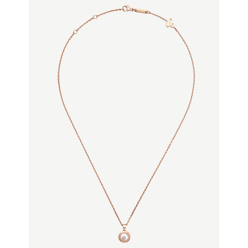 Chopard Happy Diamonds Icons 18ct rose gold diamond pendant, UK version