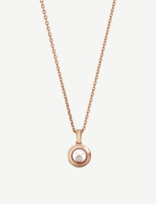 Chopard Happy Diamonds Icons 18ct rose gold diamond pendant, UK version
