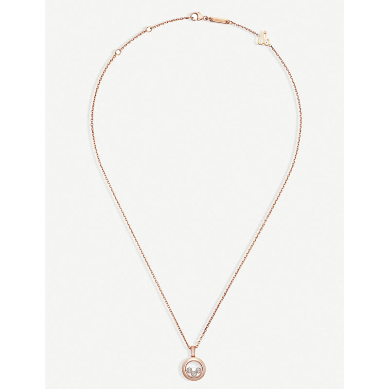 Chopard Happy Diamonds Icons 18ct rose-gold diamond pendant, UK version