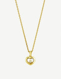 Chopard 18ct yellow gold diamond heart-shaped pendant (British brand)