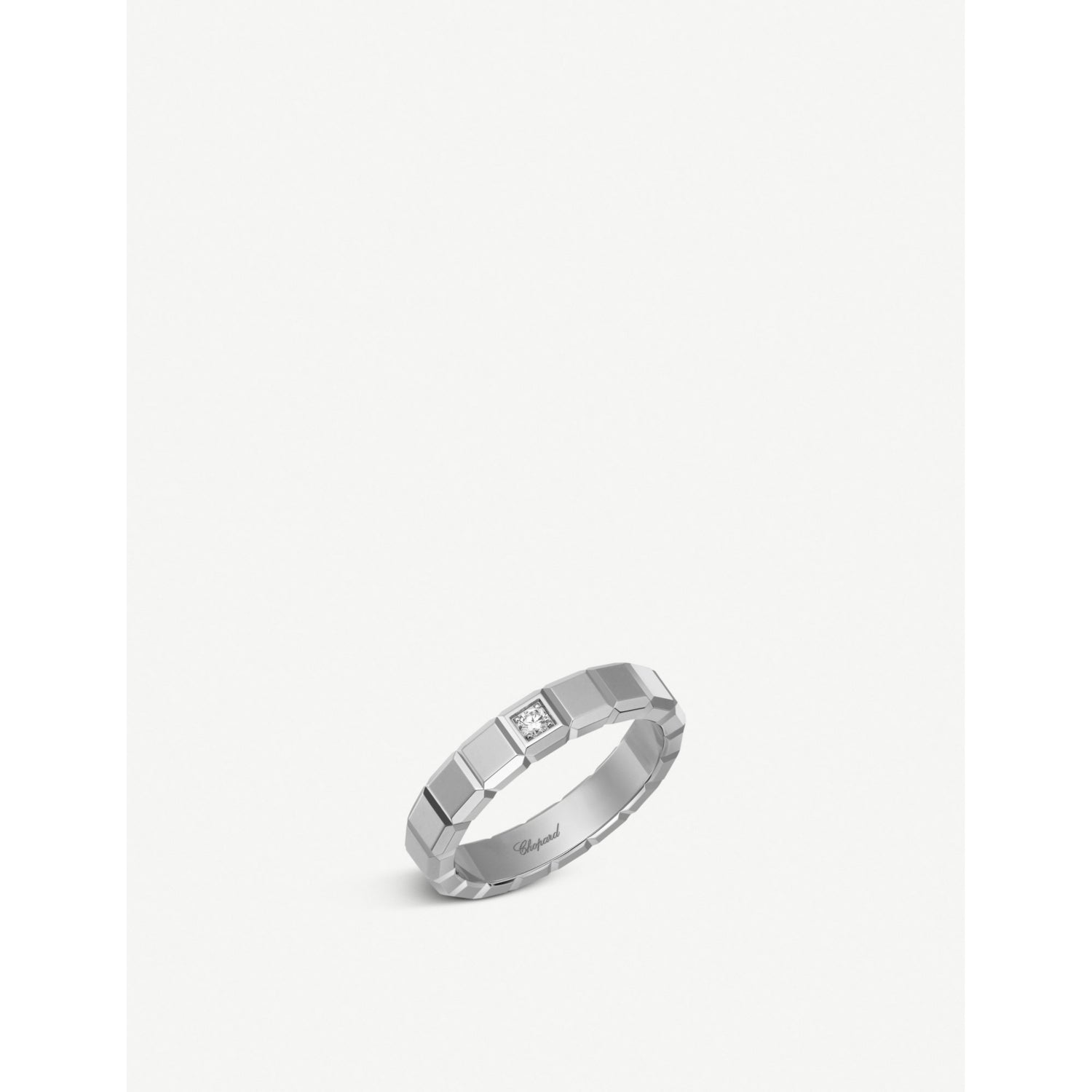 Chopard Ice Cube Pure 18ct white gold diamond ring - British product