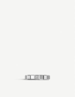 Chopard Ice Cube Pure 18ct white gold diamond ring - British product