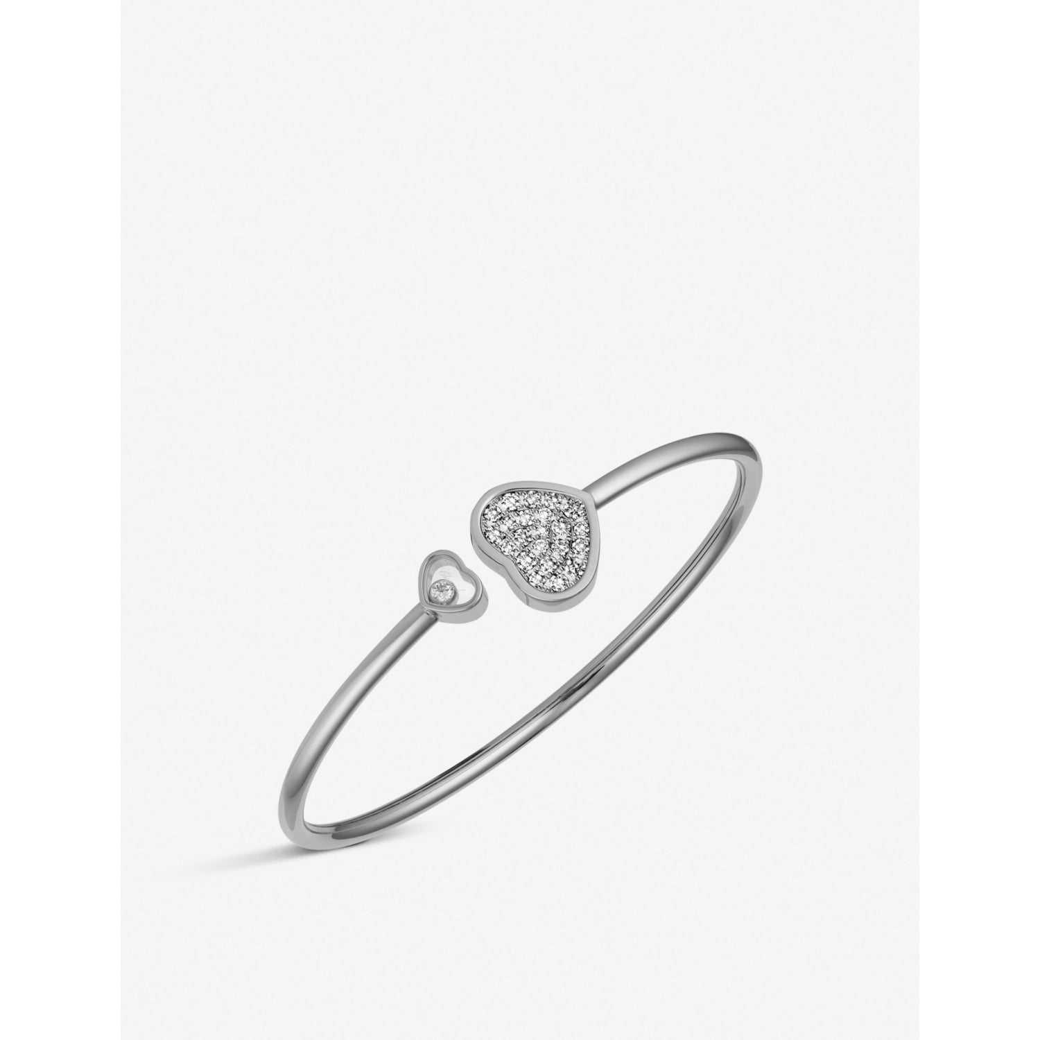 Chopard Happy Hearts diamond bangle 18ct white gold - British product