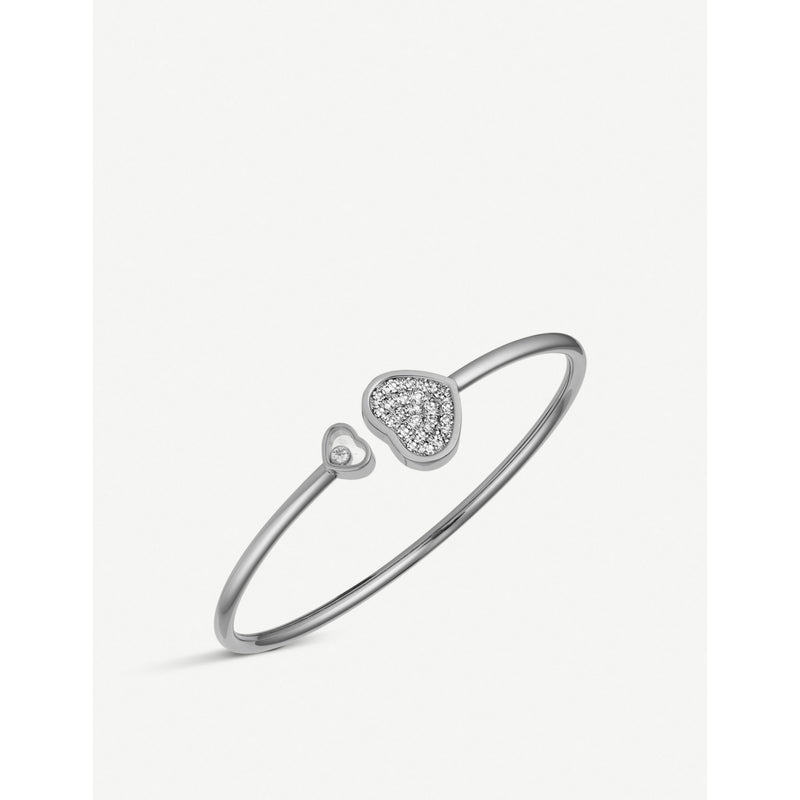 Chopard Happy Hearts diamond bangle 18ct white gold - British product
