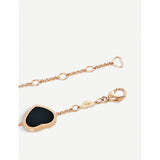 Chopard Happy Hearts rose-gold bracelet with onyx and diamonds, UK version