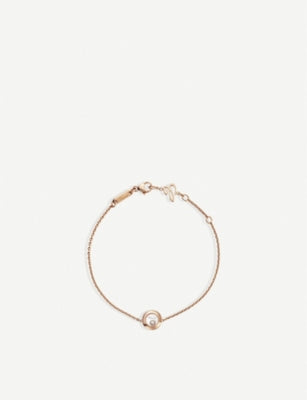 Chopard Happy Diamonds 18ct rose-gold diamond bracelet, UK version