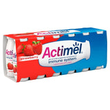 Actimel Strawberry Cultured Yoghurt Drink   12 x 100g GOODS M&S   