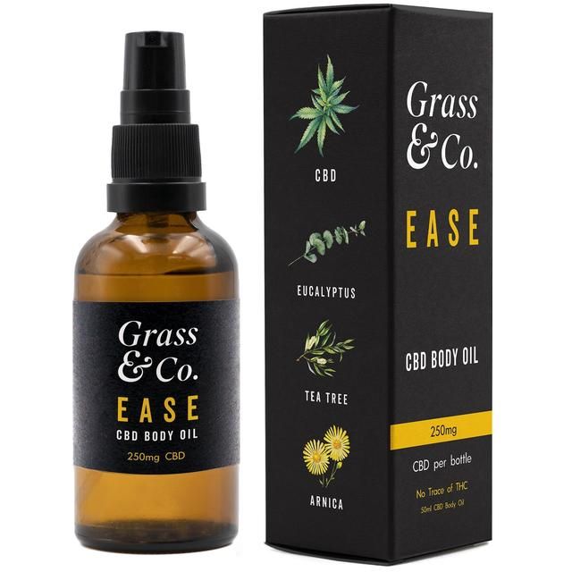 Grass & Co. Ease CBD Body Oil 250mg   50ml