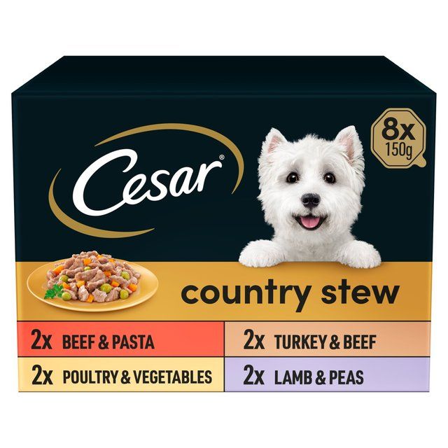 Cesar Country Stew Adult Wet Dog Food Trays Special Selection    8 x 150g GOODS M&S   