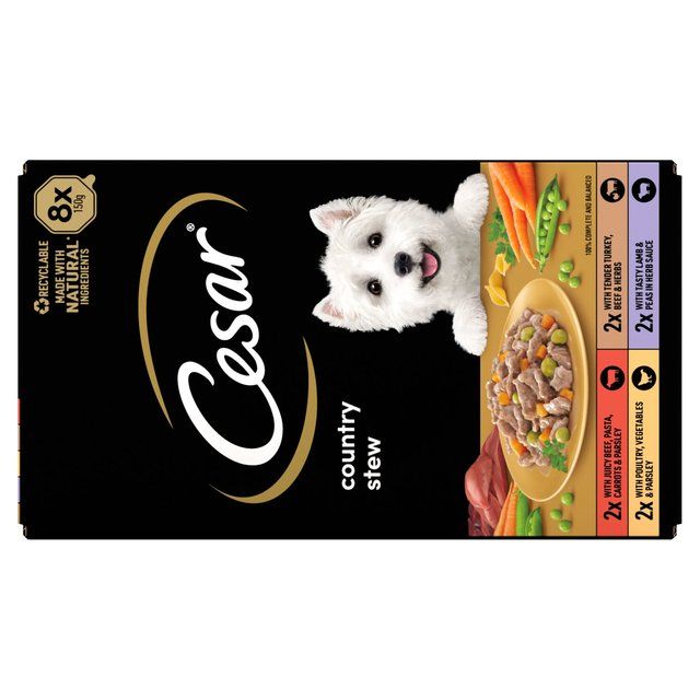 Cesar Country Stew Adult Wet Dog Food Trays Special Selection    8 x 150g GOODS M&S   