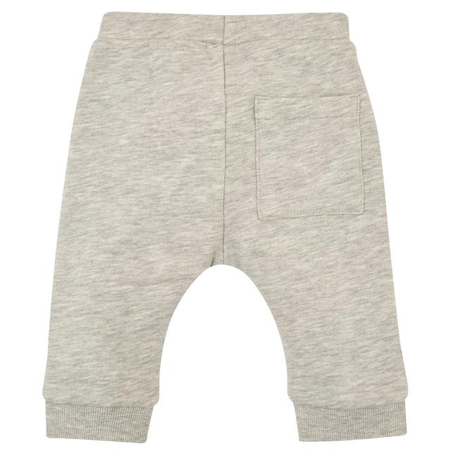 M&S Baby Cotton Rich Plain Joggers 0-3 Years Grey Marl