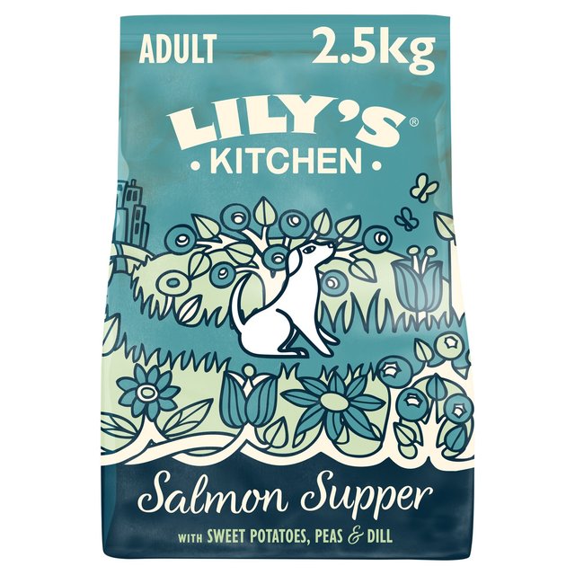 Lily's Kitchen Salmon Supper Grain Free Complete Adult Dry Dog Food   2.5kg