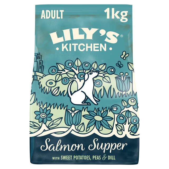 Lily's Kitchen Salmon Supper Grain Free Complete Adult Dry Dog Food   1kg