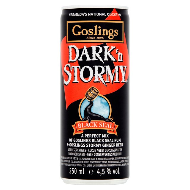 Gosling's Dark 'N Stormy Pre-Mixed Cocktail Can   250ml GOODS M&S   