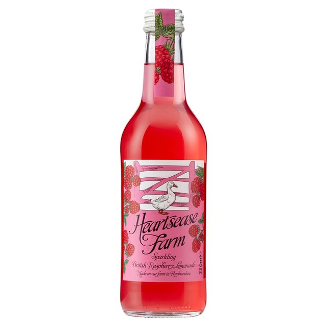 Heartsease Farm Sparkling British Raspberry Lemonade   330ml GOODS M&S   