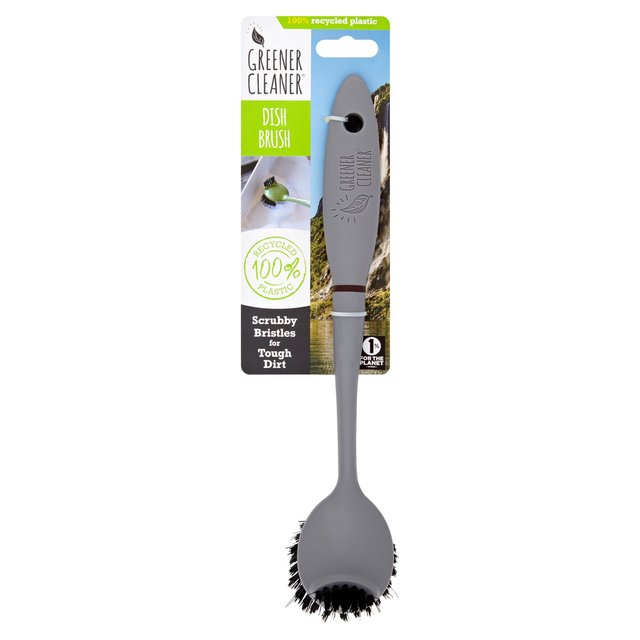 Greener Cleaner 100% Recycled Plastic Dish Brush Slate Grey GOODS M&S   