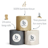 Bumboo Luxury Bamboo Toilet Tissue - Extra Long Rolls   24 per pack GOODS M&S   