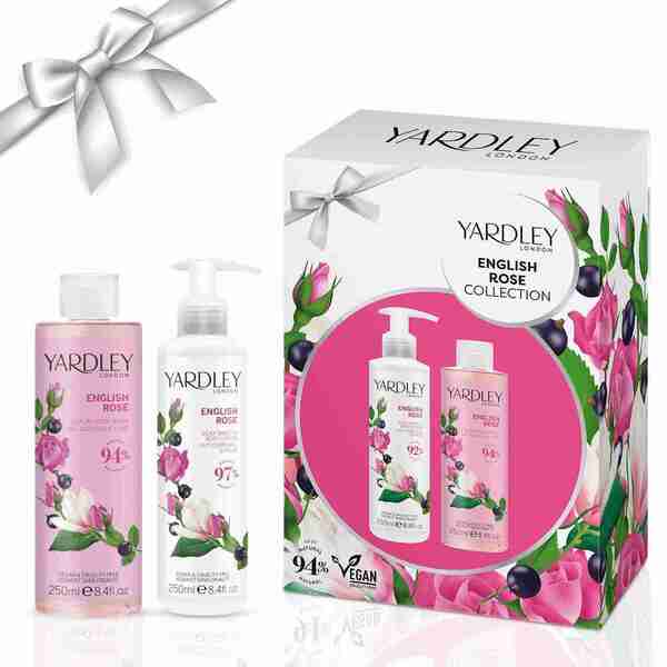 Yardley London English Rose body wash lotion set - British product