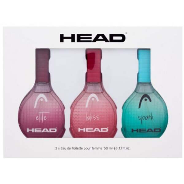 Head women's fragrance gift set with three 50ml EDT sprays - British product