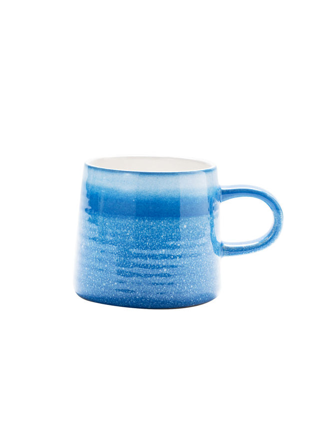 George Home Blue Ribbed Reactive Single Mug