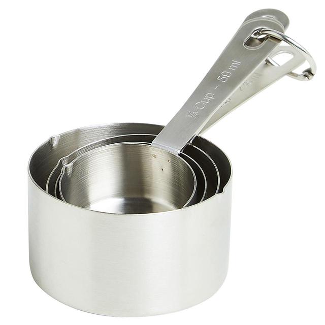 M&S Stainless Steel Measuring Cups Silver