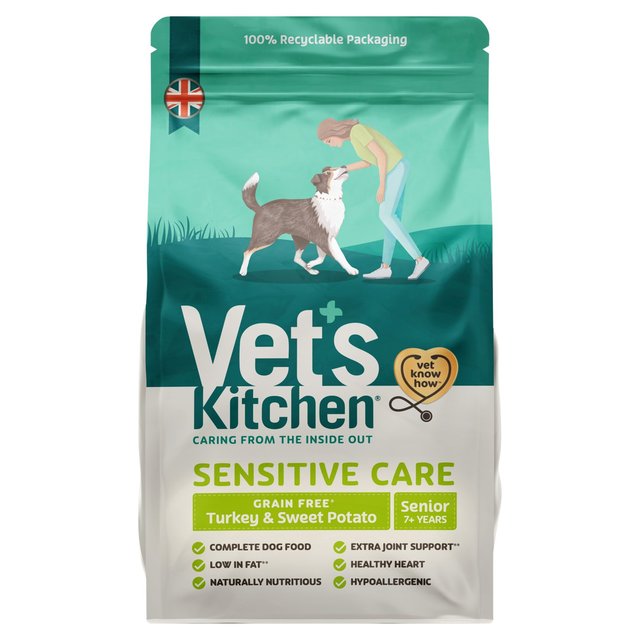 Vet's Kitchen Grain Free Senior Dry Dog Food Turkey & Sweet Potato   2.2kg GOODS M&S   