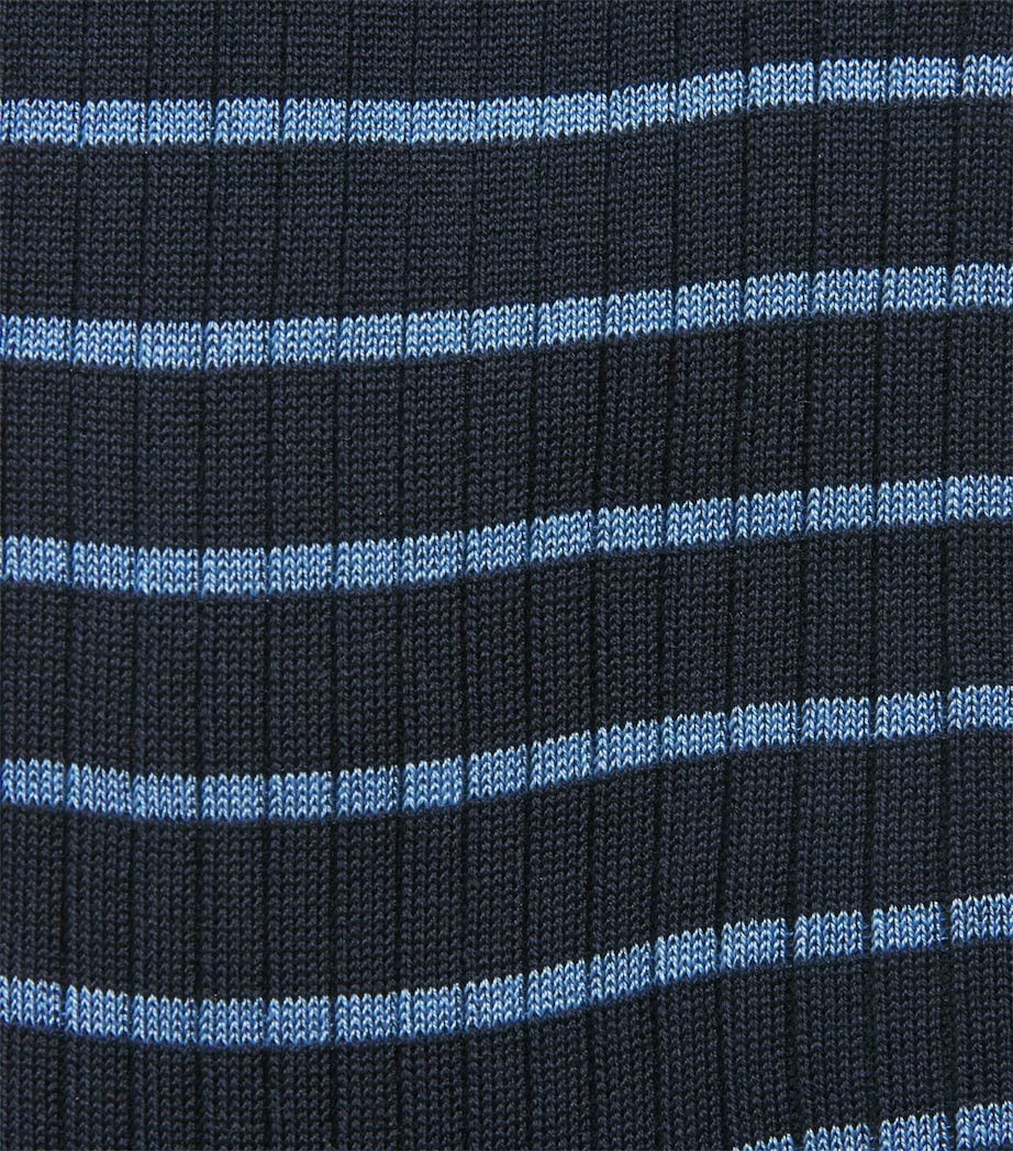 Harrods cotton-blend stripe ribbed socks, UK version