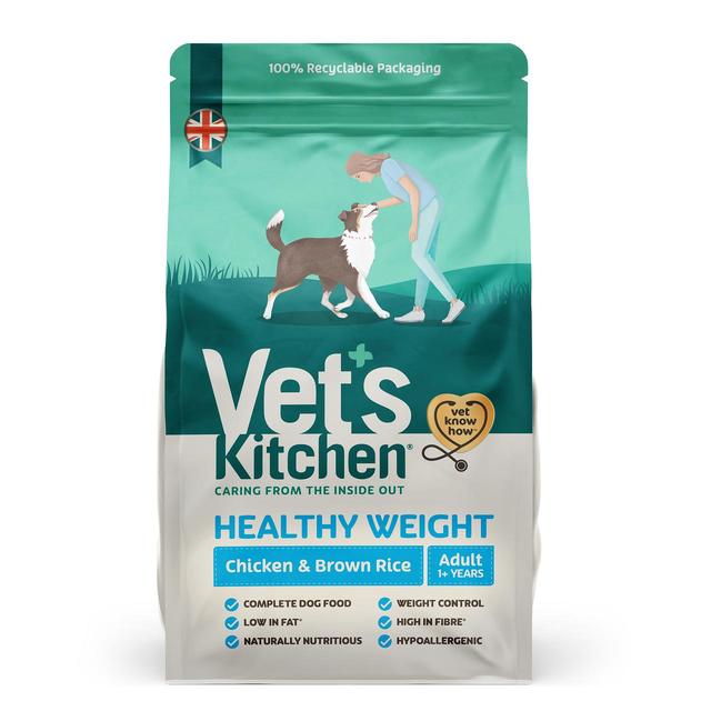 Vet's Kitchen Healthy Weight Adult Dry Dog Food Chicken & Brown Rice   1kg GOODS M&S   