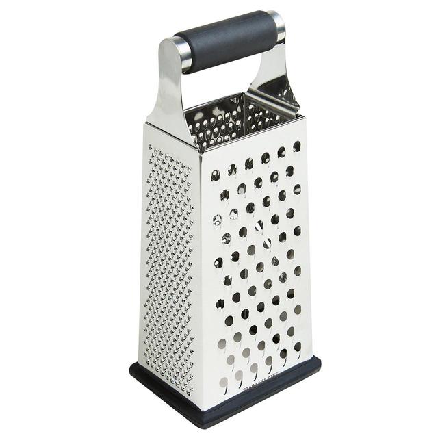 M&S SS 24cm 4 Sided Grater Silver Mix GOODS M&S   