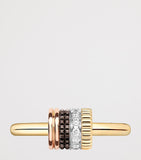 Boucheron Quatre Classique ring mixed gold and diamond - British product