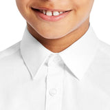 M&S Boys 3pk Easy Iron School Shirts 3-13 Years White GOODS M&S   