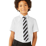 M&S 3pk Boys Slim Easy Iron School Shirts 3-13 Years White GOODS M&S   