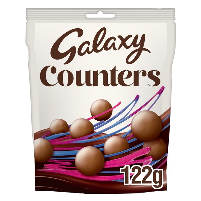 Galaxy Counters Milk Chocolate Buttons Pouch Bag   122g