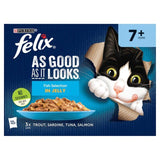 Felix As Good As it Looks Senior 7+ Fish in Jelly Wet Cat Food   12 x 100g GOODS M&S   