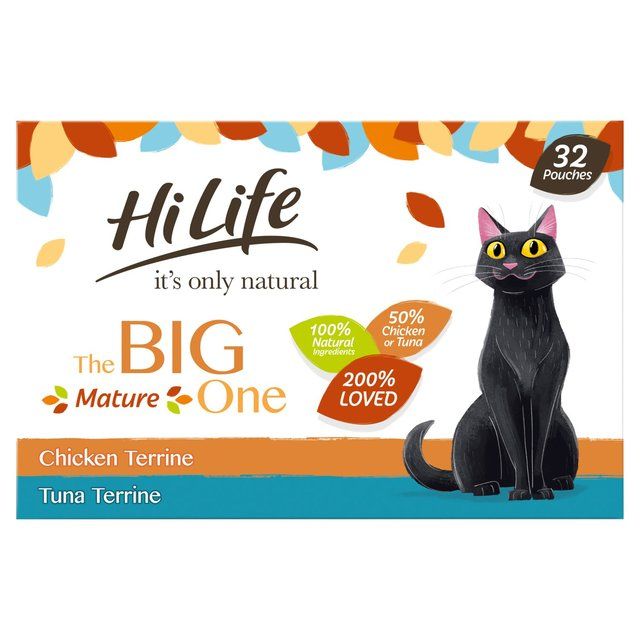 HiLife It's only Natural The Big Mature One in Jelly Wet Cat Food   32 x 70g GOODS M&S   