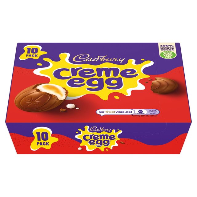 Cadbury Creme Egg Chocolate 10 Pack   400g GOODS M&S   