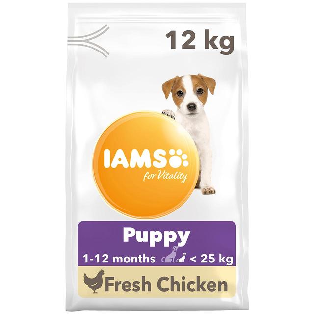 IAMS for Vitality Small/Medium Breed Dry Puppy Food with Fresh chicken   12kg GOODS M&S   