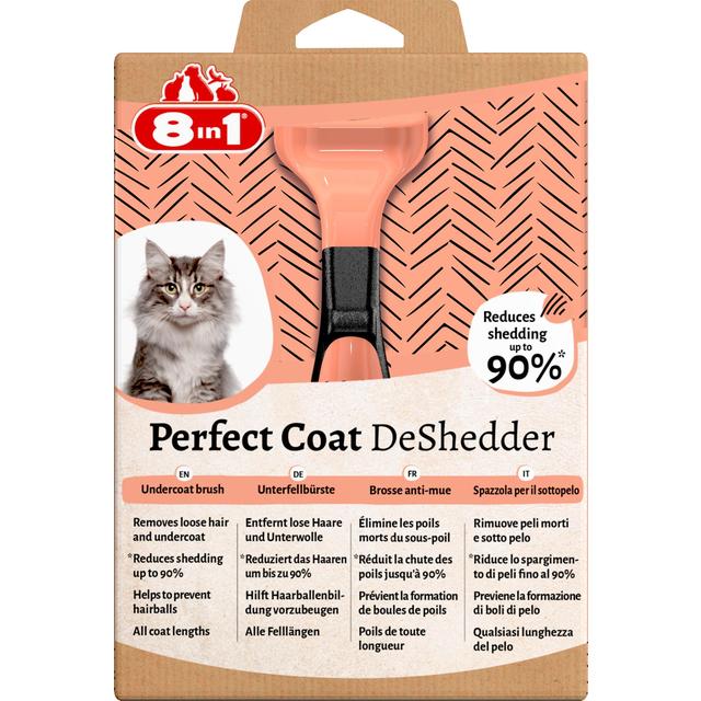 8in1 Perfect Coat DeShedder Cat Grooming Comb GOODS M&S   