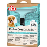 8in1 Perfect Coat DeShedder Dog L Grooming Comb GOODS M&S   