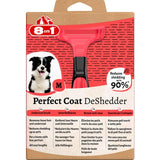 8in1 Perfect Coat DeShedder Dog M Grooming Comb GOODS M&S   